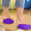 PVC Ball Stress Relief Yoga Massager Semicircle Foot Massage Balls Muscular Relaxationpurple
