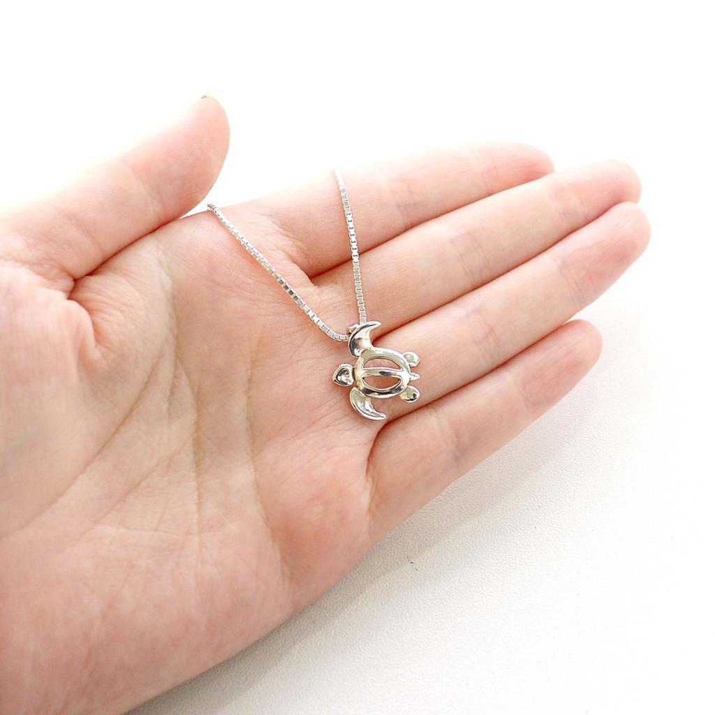 [Sears] Pendant Top, Men's & Women's, Sterling Silver 925, Hawaiian Honu (Sea Turtle) design, sp01-0012