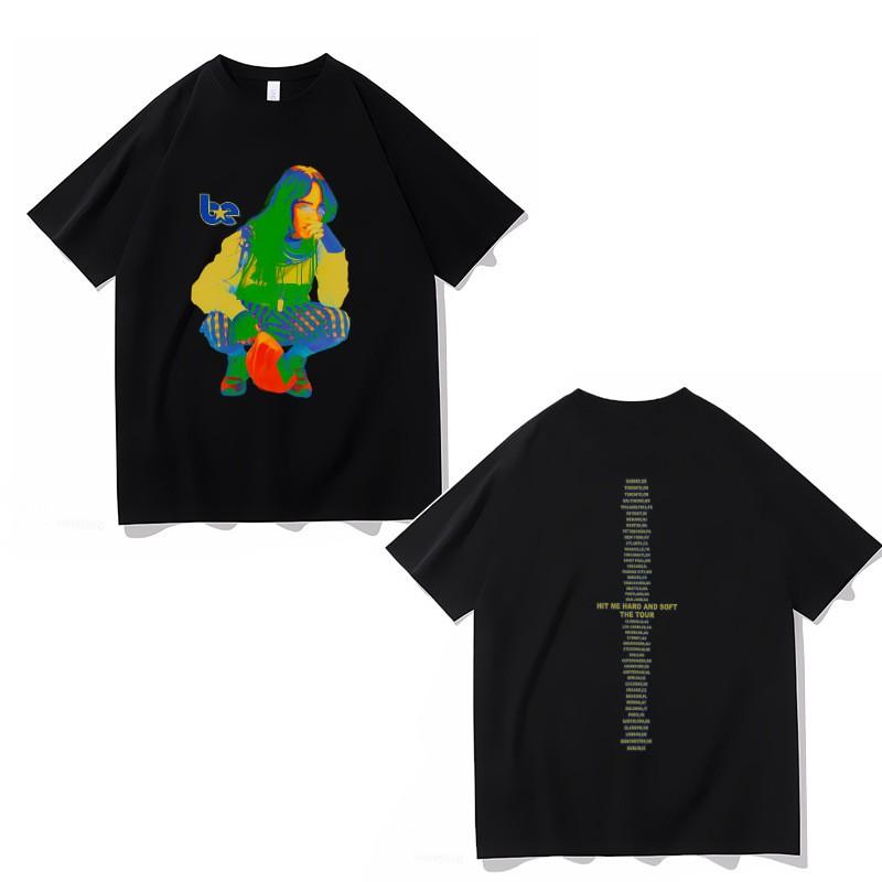 Billie Streetwear T-Shirt Official Style Letter Print Casual Tee Teen Boys