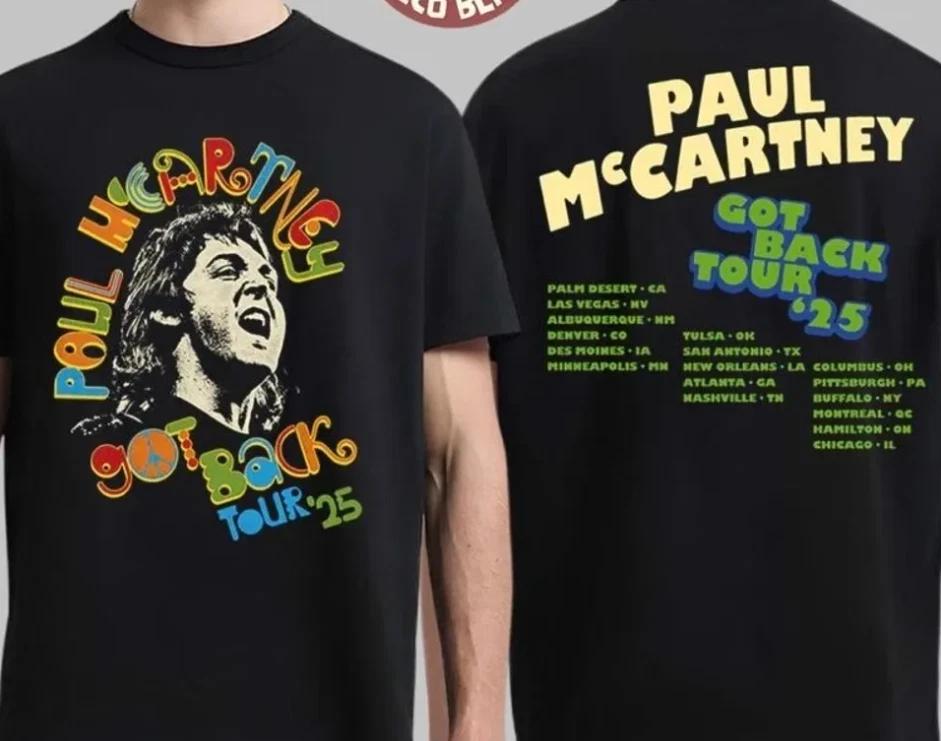 P mccartney Got Back Tour 2025 Merch Peace T-Shirt T-shirt 2XL