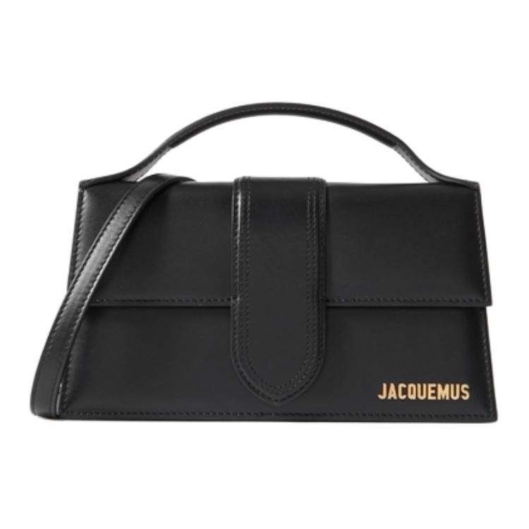 Jacquemus Logo Flap Crossbody Bag With Built-In Pocket Women Handbags White Black JVM1681958978719