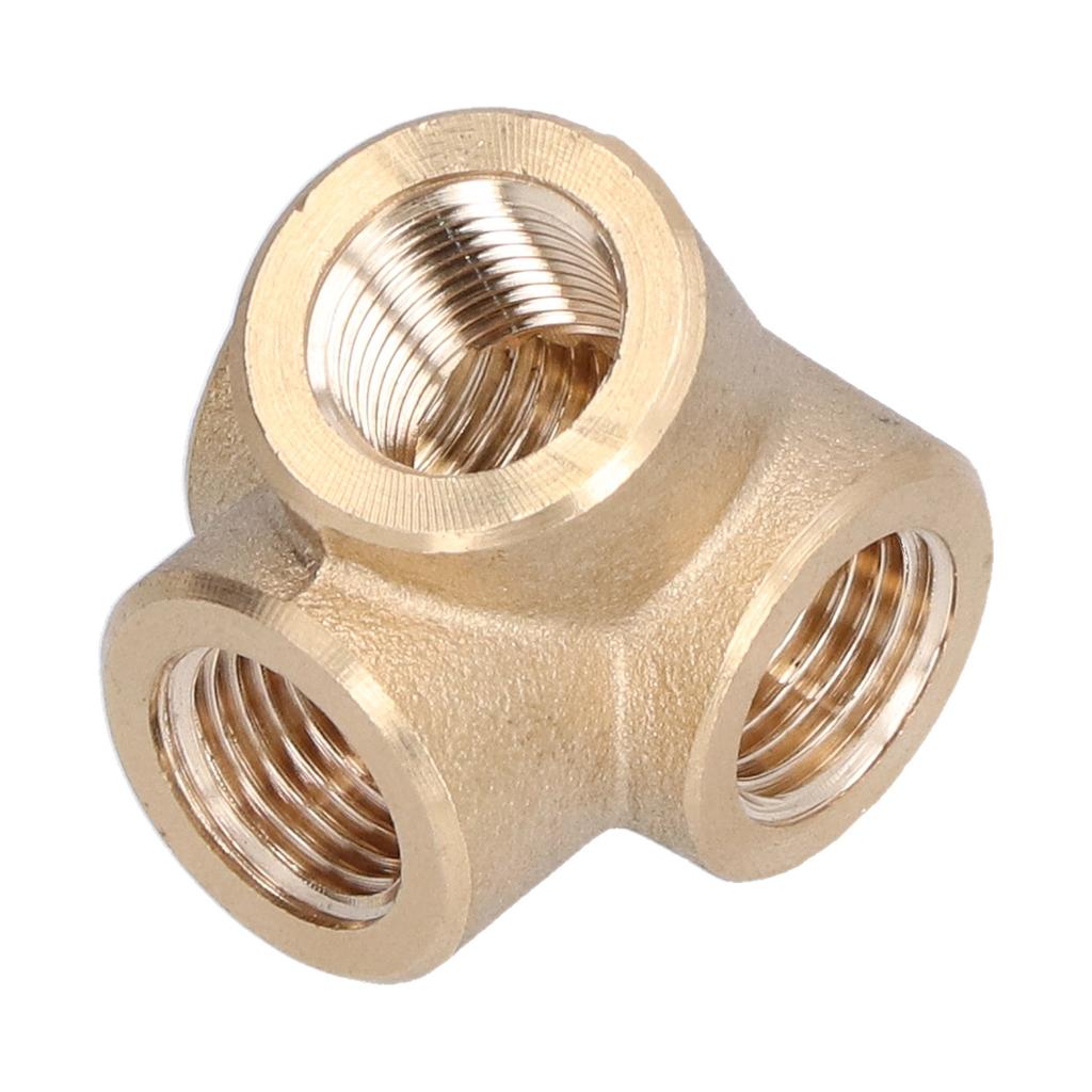 4?Abzweigstück Seitenausgang Langlebig Robust Feine Verarbeitung Korrosionsbeständig Spiralförmig Vier?Weg Eisenrohrverschraubung