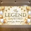Pension Party Backdrop Elegant Joyful Retirement Backdrop Retirement Banner Sparkling Background For Happy Send-off Friends