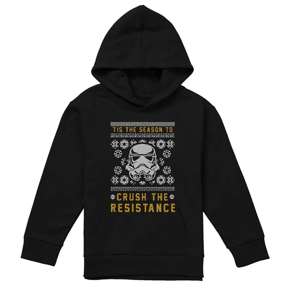 Disney Star Wars Childrens/Kids Crush The Resistance This Christmas Hoodie