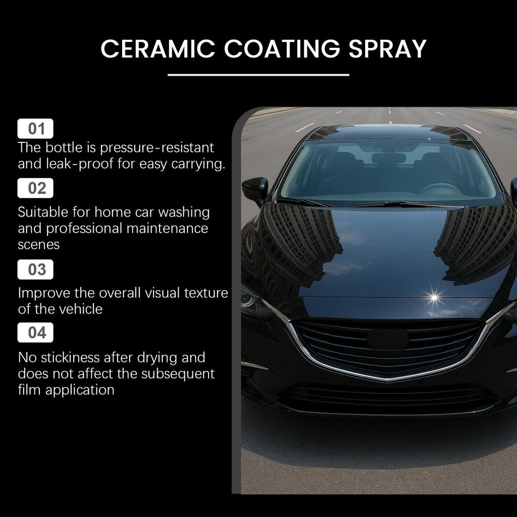 Homonth Automotive Nano Coating Spray Ultimate Car Paint Protection And Hydrophobic Glass Coating Water Repellent