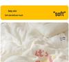 Class A Cotton Double-Layer Quilted Blanket for All Seasons - Lightweight Baby Quilt for Summer, Cozy for Spring/Autumn, Warm Winter Comforter