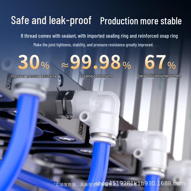 Zhuoji Pneumatic Quick Connect Elbow Fitting PL8-02/4-M5/6-01/10-03/1