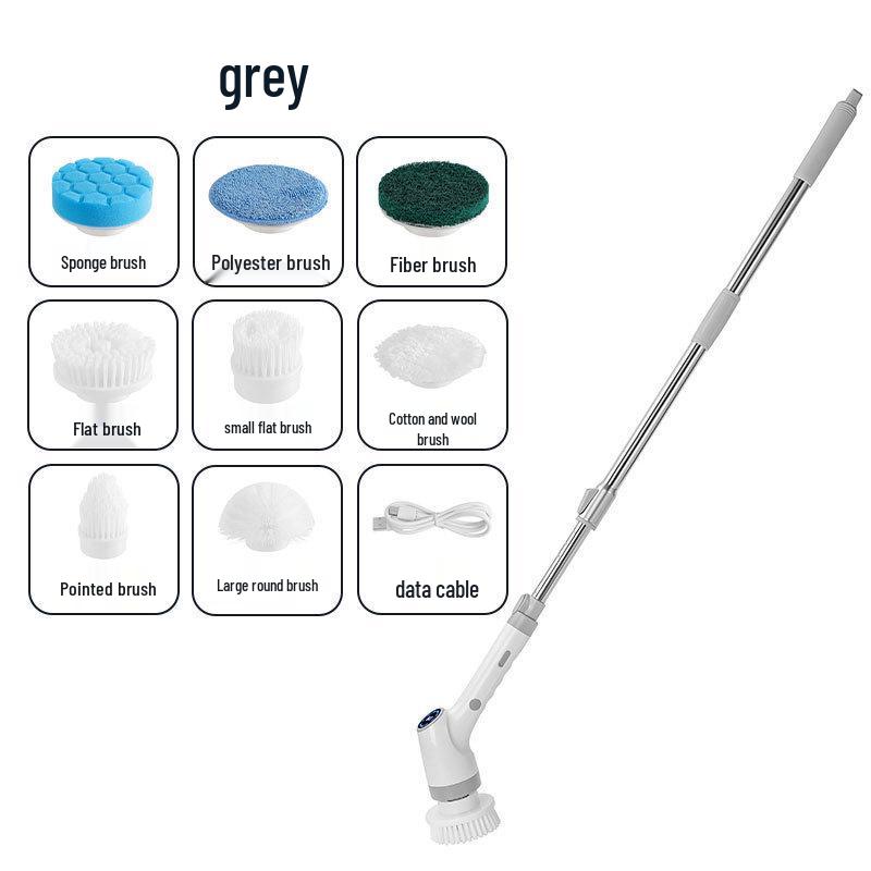 Wireless Retractable High-End Electric Cleaning Brush for Home and Bathroom
