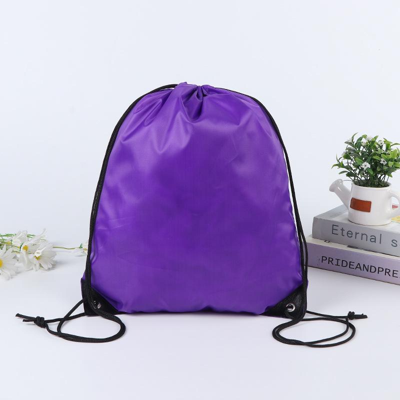 Blank Polyester Drawstring Bag for Marathons: Customizable Sports and Event Backpack