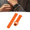 Watch Band Silicone Football Texture Quick Release Dual Color Watch Wristband for Galaxy Watch 6 5 4 Orange