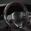 BFA1 Nappa Leather Car Steering Wheel Cover Universal Anti Slip Steering Wheel Covers Car Accessories Carbon Fibre Steering Covers