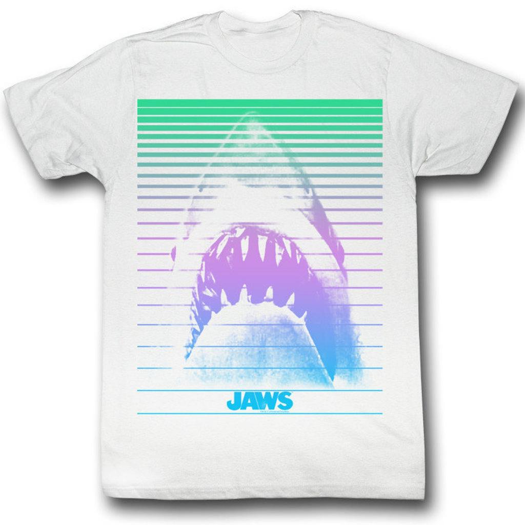 Jaws Blinds White Adult T-Shirt