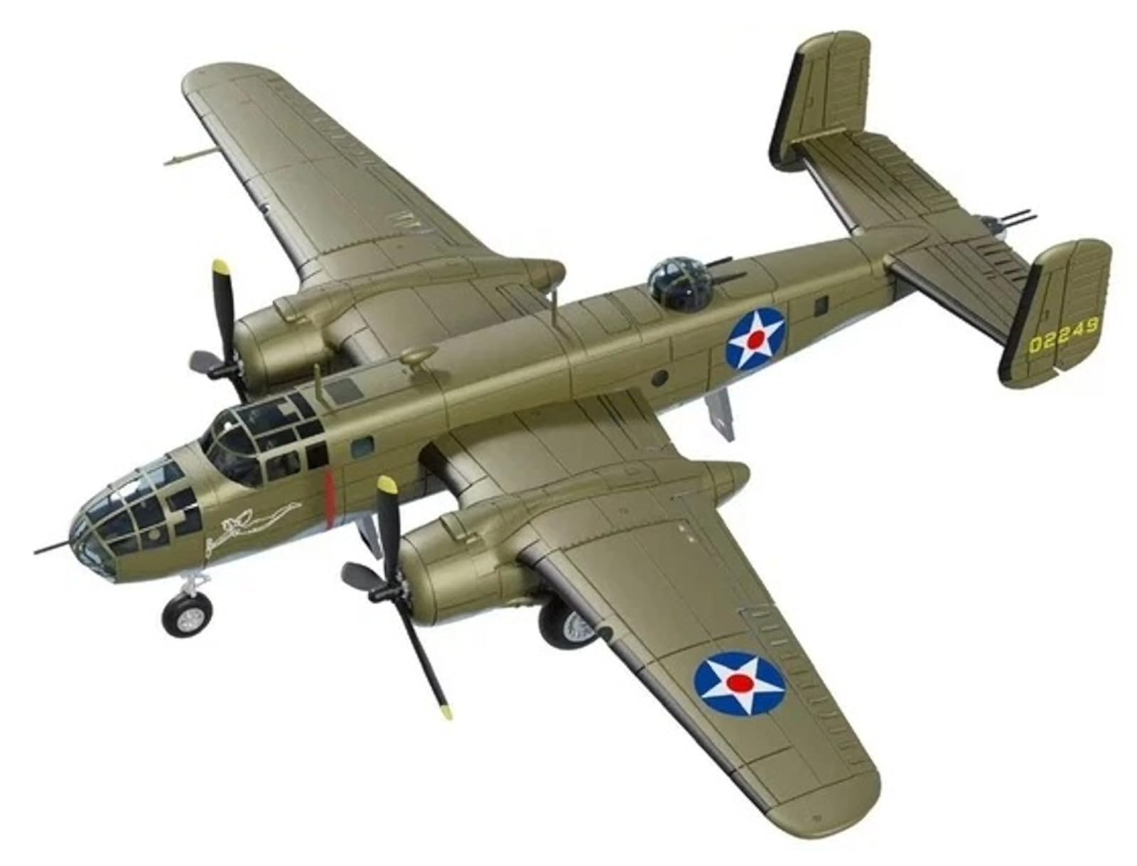 

Bunker Studio US Army Air Forces Plastic Model Kit Parts BST WS35058X 1/350 B-25B Doolittle Raid (16-plane set) (Ship)