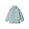 Sport Lifestyle Series Color Block Zipper Stand Collar Long Sleeve Down Jacket Men Outerwear Slate-Green L423M092-037C