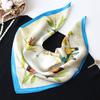 Neuer 100% Naturseide Schal Halstuch Foulard Damen Bandana Schals Frauen Hijab Schal Wickeltuch Quadratisches Kopftuch