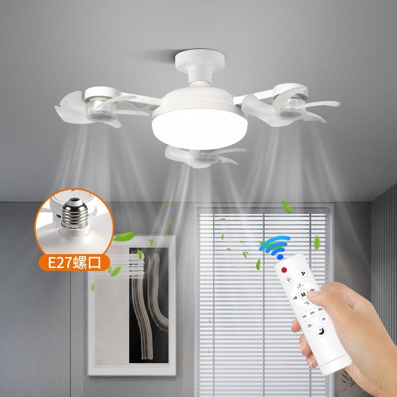 Intelligente Deckenleuchte Elektrischer Ventilator Leuchte Küche Hohe Windkraft Leise Leicht zu reinigen e27 Schraubventilator Leuchte Restaurant Ventilator Auge