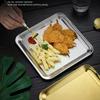 Luxury Square Food-grade Steel Serving Tray,coffee Tray,desserts – Elegant Serving Platters for Cafe, Restaurant Bathroom Tray