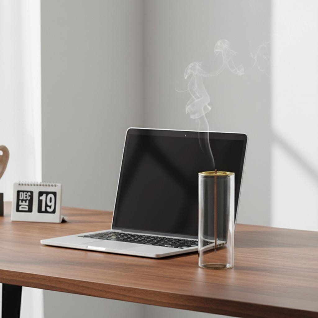 Modern Glass Incense Holder for Short Incense Sticks Anti-Ash Flying Incense Burner with Ash Catcher for Yoga Meditation