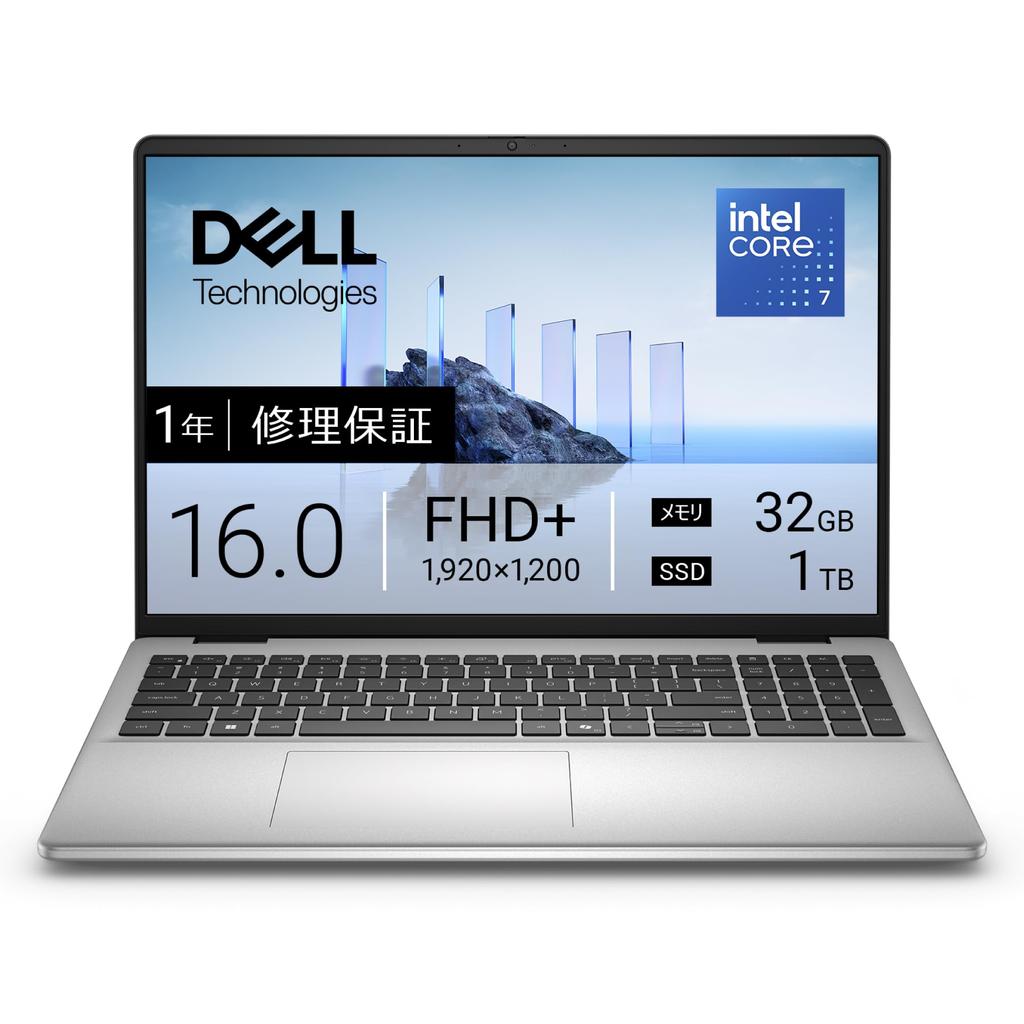 Dell 16 DC16251 7 150U 32GB 1TB Windows Platinum Repair Service Hard Drive Return 16-inch Laptop, Intel® Core™ Processor, Processor, Memory, SSD, 11,