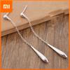 BF CLUB 925 Sterling Silver Earrings For Women Trendy Waterdrop Long Tassel Earring Jewelry Prevent Allergy Party Accessories