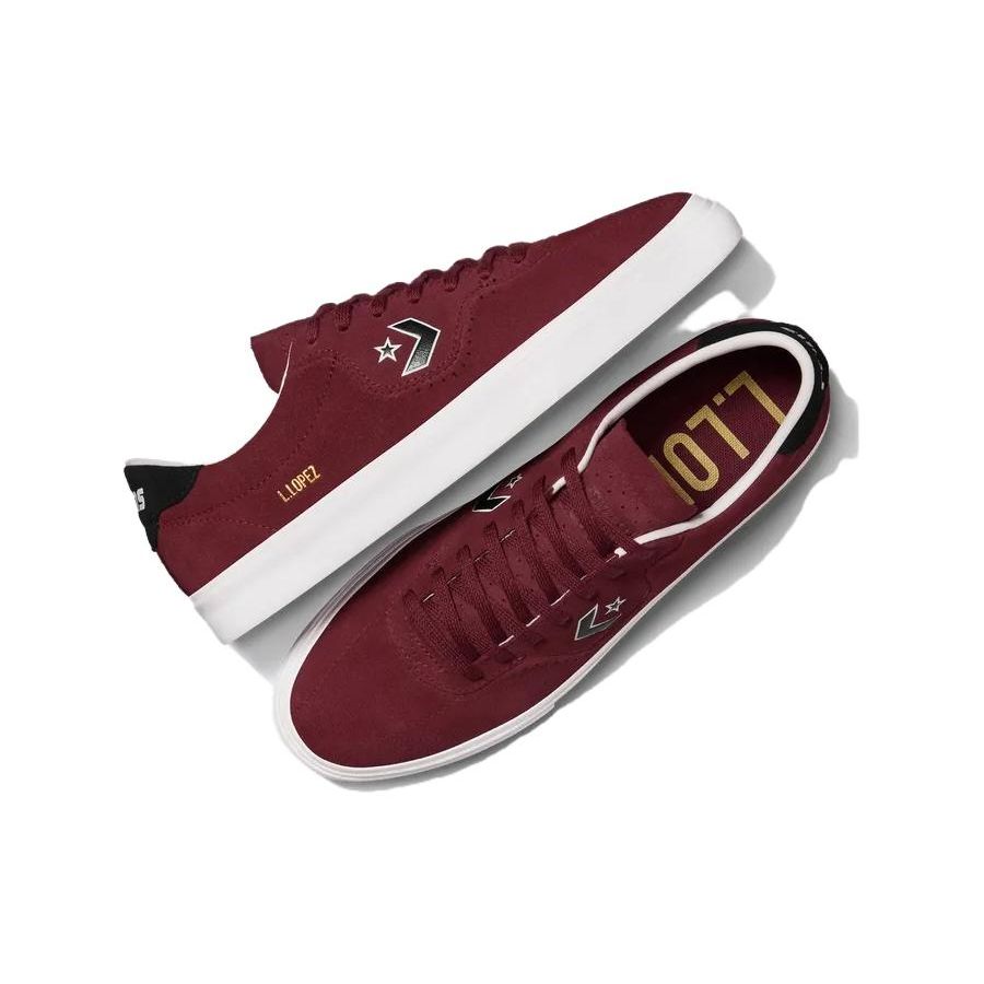 Louie Lopez X Converse Pro Suede Low Cherry Daze Unisex Sneakers Red White Black A06656C