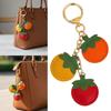 Vibranting PU Tomato Keychain Portable Accessory for Keys Bags Or Car Decoration