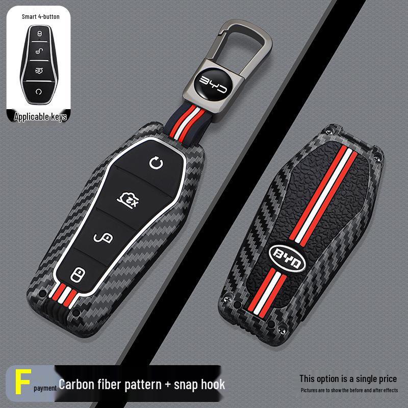 BYD F-Model Carbon Fiber Car Key Case