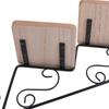 Iron Art Wall Display Shelf American Style Wall Hanging Flower Pot  Living Room