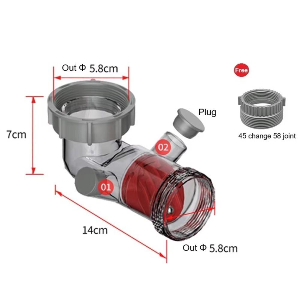 

Комплект дренажної труби для умивальника, що не пропускає запахи, пластиковий зливний патрубок, аксесуар для трубопроводу 1