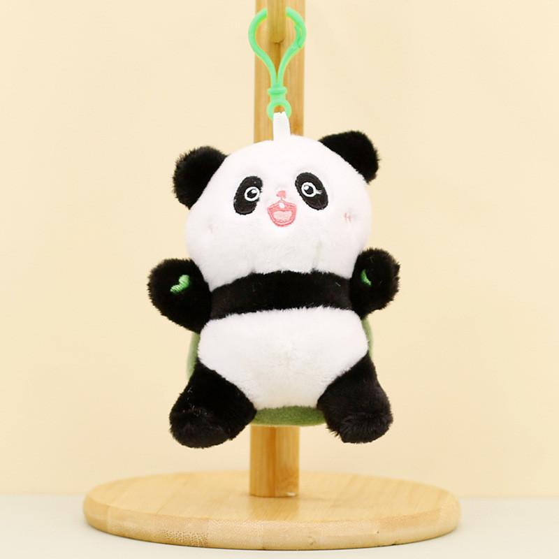 Adorable Chengdu Panda Plush Keychain Pp Cotton Filled Short Plush Collectible