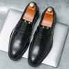 Designer New British Gentleman Brown Black Business Casual Shoes For Men Formal Wedding Dress Homecoming Footwear Zapatos Hombre