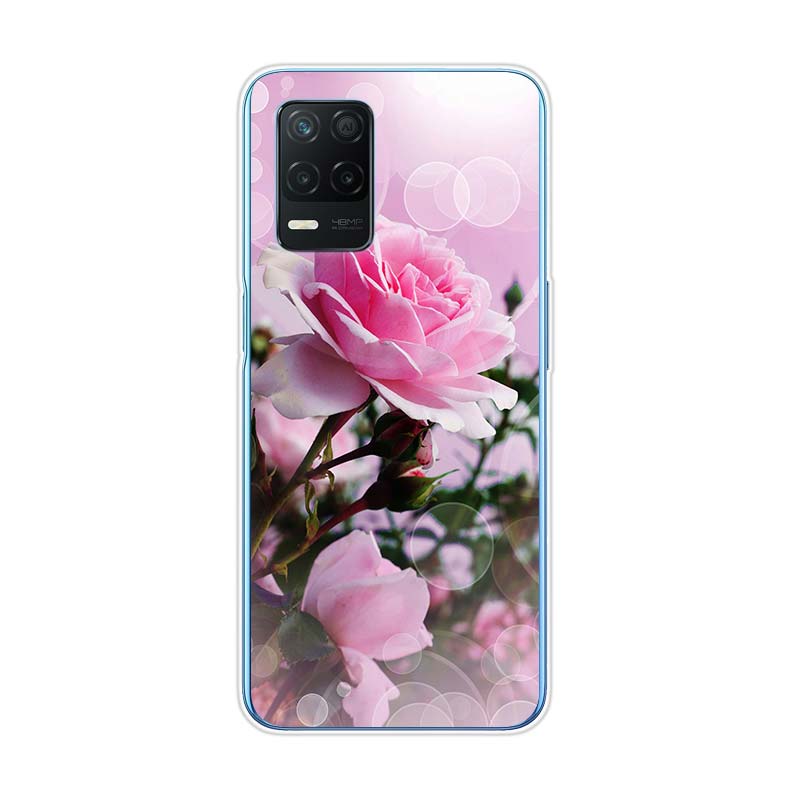 Red Roses Flower For Realme 8 8i V3 V5 GT Neo Flash Edition Explorer Master Neo2 Narzo 30 50i 50A C21Y Phone Case