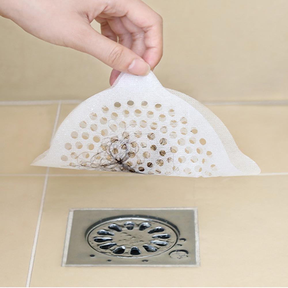 15 PCS Disposable Sink Strainer 5.91*5.91 Inch Shower Drain Catcher Hair Catcher Kitchen