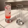 1 Stuks Rechte Glazen Beker Met Balhouder Koffiemelkglas Beker Met Bubbelbodem Bierglas, Sapglas