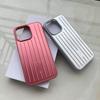 3D Bølgepappstripe Stilig Business Koffert Telefondeksel for IPhone 16 15 14 13 ProMax Deksel Hardt Støtsikkert Bumperdeksel med Eske
