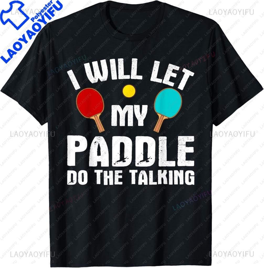 Table Tennis Colorful Ping Pong Tshirt Really Loves Table Tennis Tshirt Y2k Harajuku Kawayi Vintage Clothes Ropa Hombre