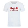 New Summer The World Is Flat Engine T Shirt Short Sleeve Custom T-shirts New Style Men O-neck Cotton T Shirts Fashion Streetwear
