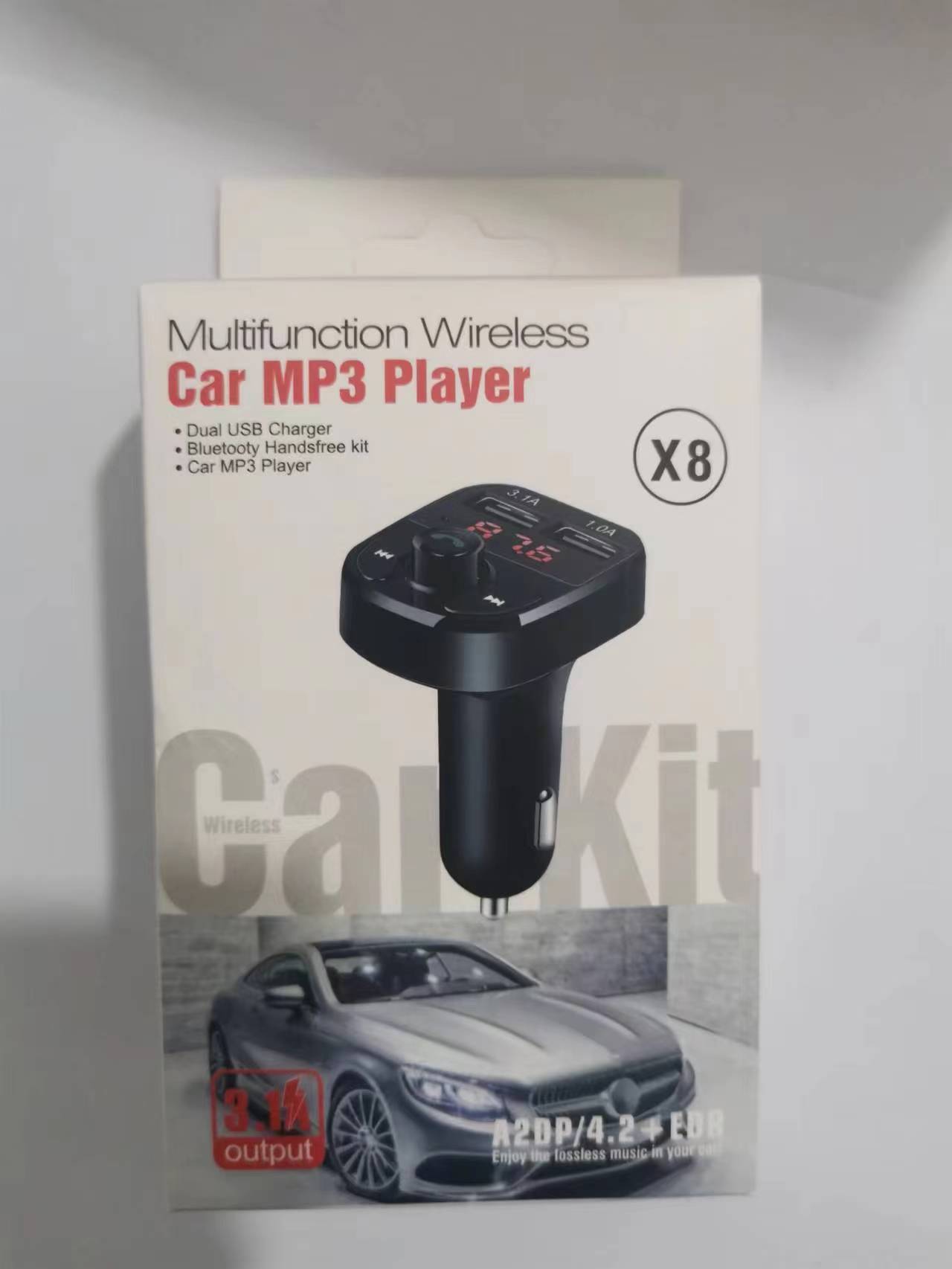

X8 Автомобильный Bluetooth-приемник Зарядное устройство Качество звука без потерь FM-передатчик Карта Автомобильный MP3 Bluetooth-плеер