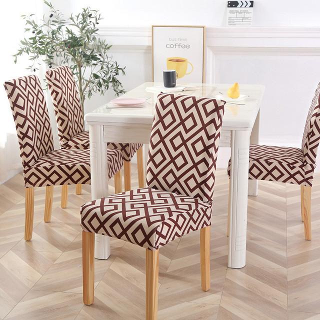 Universal Spandex Chair Covers Stretch Dining Room Seat Cover Elastic Chair Protective Case For Restaurant Wedding Banquet
