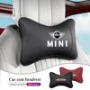 Car Neck Pillow Auto Emblem Headrest Accessories For MINI WORKS Cooper R56 F56 R50 JCW Cabrio Aceman Countryman Clubman Roadster