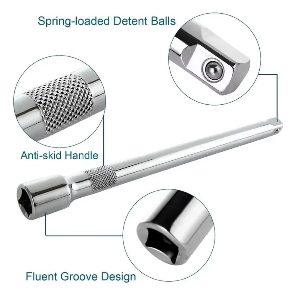 Professional Drive Extension Set 1/4" 3/8" 1/2" Ratchet Wrench Socket Extender  Hand Tool