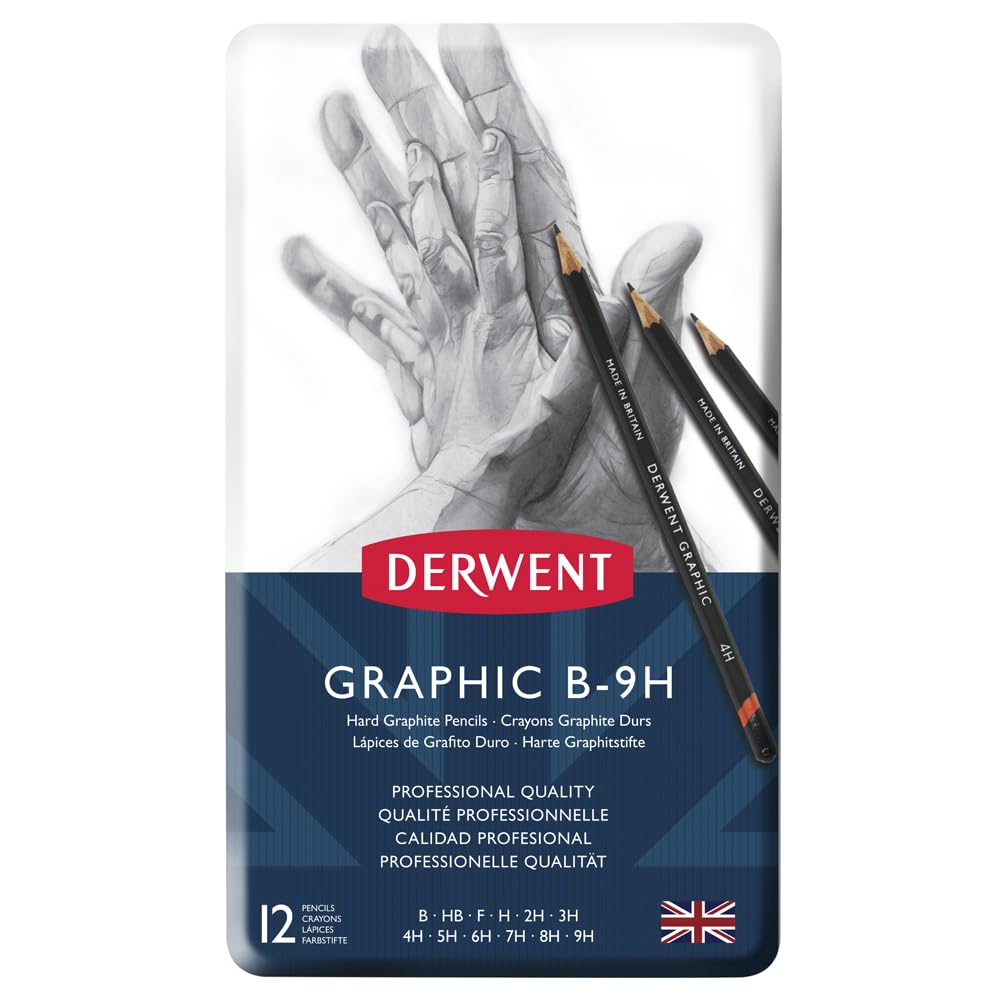

Derwent Graphic Pencil Hard 12-Piece Set 34213