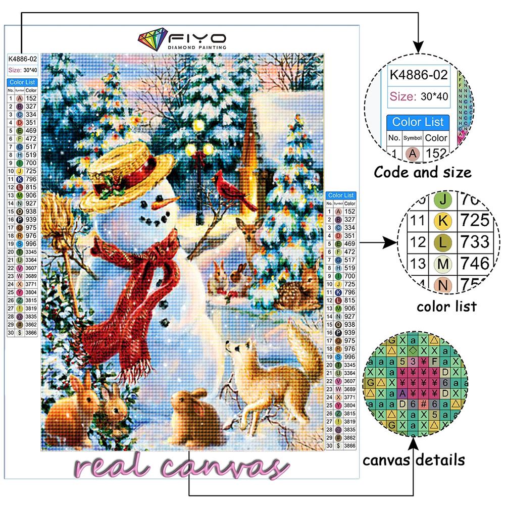 Diamond Painting Christmas Tree Santa Snowman Embroidery Cross Stitch Rhinestone Home Decor