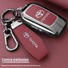 Leather Zinc Alloy Car Key Case for Toyota Corolla Hybrid 2021 Rav4 Land Cruiser Prado Camry Highlander Prius C-HR 2018+