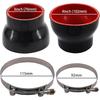 Silicone Straight Reducer Hose Coupler 3 To 4 Inch For Turbocharger/Intercooler/Exhaust Air Intake Duct Pipe Adapter 4-Ply Length 3 Inch With 2PCS