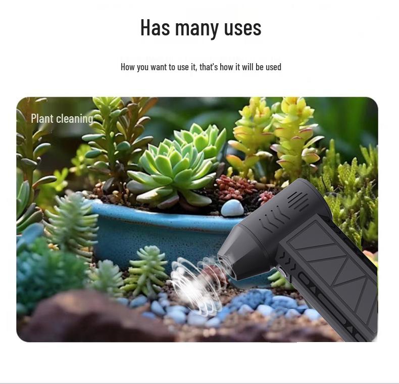 Violent Mini Handheld High-Speed Brushless Turbine Fan for Camping and Dust Blowing