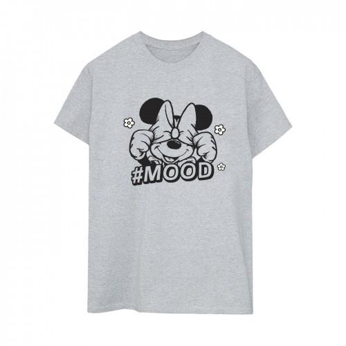 Disney Womens/Ladies Minnie Mouse Mood Cotton Boyfriend T-Shirt