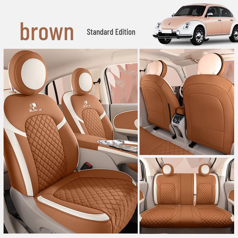 ORA Ballet Cat Cartoon Seat Cushion: All-Season, Full-Wrap Car Seat Cover In Special Leather.