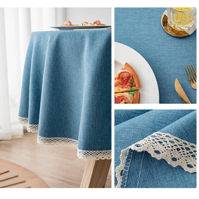 Față de masă de culoare solidă, impermeabilă, rezistentă la ulei, pânză, nuntă, cafea, mese, ceai, hotel, acasă, pentru decorațiuni de masă