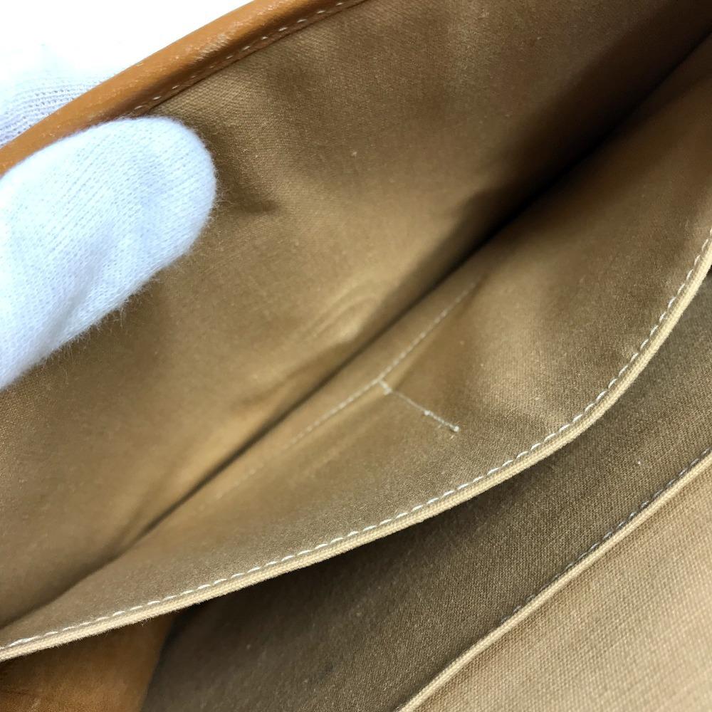 HERMES Horse Cheval Logo Vintage Jockey Crossbody handbag Shoulder Bag Beige